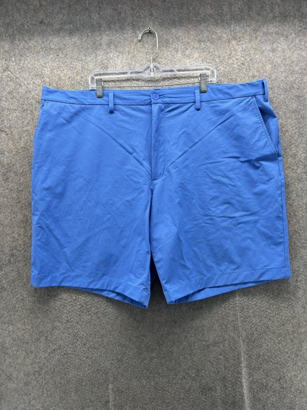 Vineyard Vines On-The-Go Shorts Mens 48 Blue Chino Flat Front Microfiber Stretch